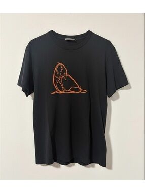 Bodega Skateboarding Bird shirt - Mens size medium - Black / Orange
